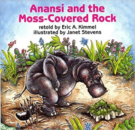 Eric A. Kimmel’s retelling of Anansi and the Moss-Covered Rock