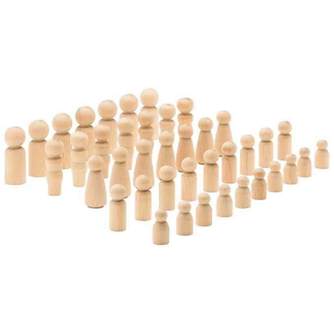 Wooden Peg People